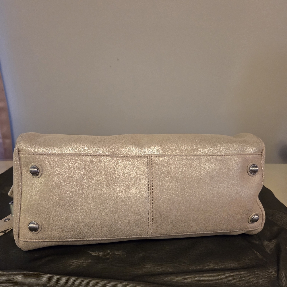 Vintage JUDITH RIPKA "Jane" east/west Zip Top Bag with Front Pocket. - Picture 5 of 12